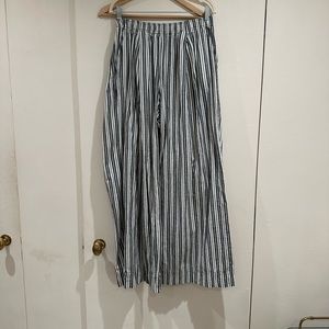 Apiece apart linen striped wide leg pants